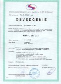 certifikát